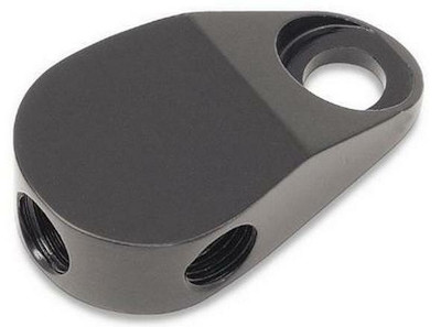 TEE- PIECE BRAKE FITTING BLACK ANODIZED 